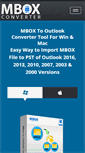 Mobile Screenshot of mboxtooutlook.org